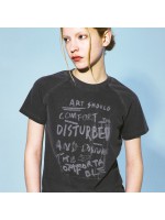 韓國PRENDA - ART COMFY PIGMENT TEE BLACK CHARCOAL